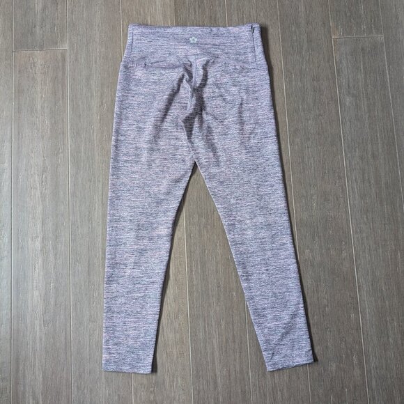 Tuff Athletics, Cropped Leggings, Marled Purple, Sz S - Picture 2 of 8